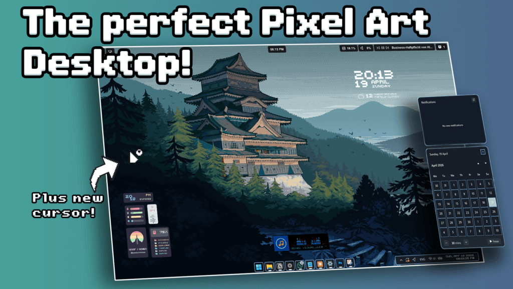 No One Customizes Windows Like This — Full Pixel Art UI Makeover ...