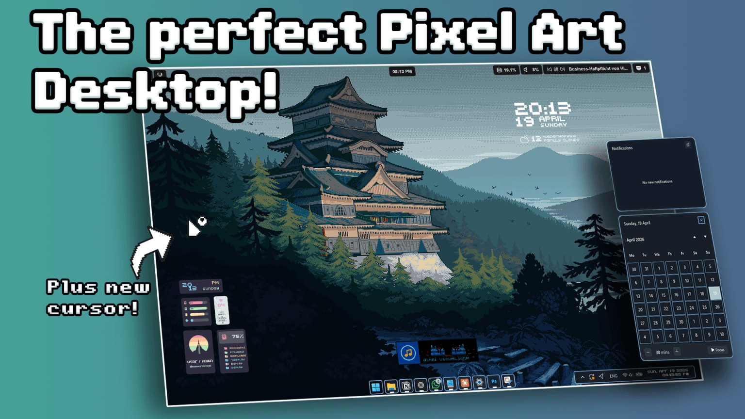No One Customizes Windows Like This — Full Pixel Art UI Makeover ...