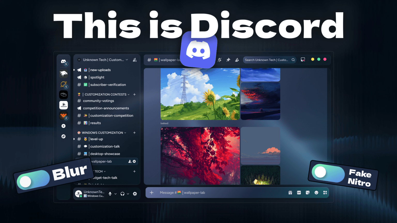 Discord is boring… So I fixed it with modern transparency! – Budget ...